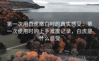 第一次用白虎嫩白时的真实感受：第一次使用时的上手难度记录，白虎是什么感受