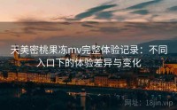天美密桃果冻mv完整体验记录：不同入口下的体验差异与变化