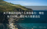 关于蘑菇网站的个人体验备忘：哪些地方好用，哪些地方需要适应
