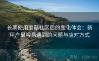 长期使用蘑菇社区后的变化体会：新用户最容易遇到的问题与应对方式