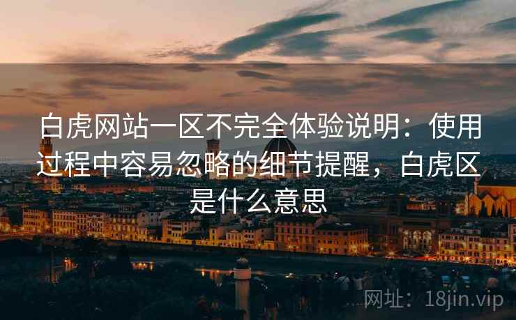 白虎网站一区不完全体验说明：使用过程中容易忽略的细节提醒，白虎区是什么意思