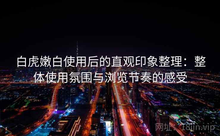白虎嫩白使用后的直观印象整理：整体使用氛围与浏览节奏的感受