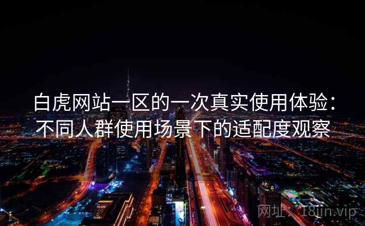 白虎网站一区的一次真实使用体验:不同人群使用场景下的适配度观察 白虎网站一区的一次真实使用体验:不同人群使用场景下的适配度观察